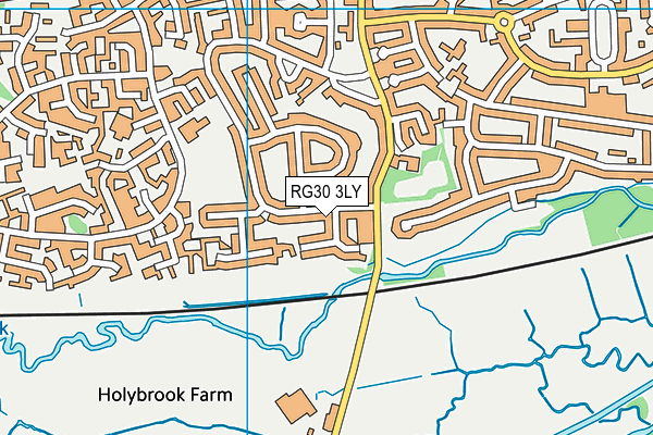 RG30 3LY map - OS VectorMap District (Ordnance Survey)