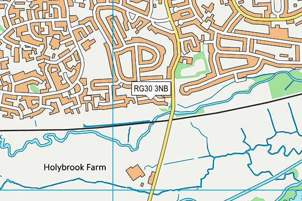 RG30 3NB map - OS VectorMap District (Ordnance Survey)