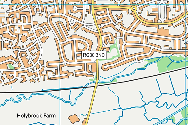 RG30 3ND map - OS VectorMap District (Ordnance Survey)