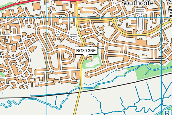 RG30 3NE map - OS VectorMap District (Ordnance Survey)