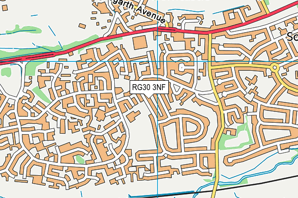 RG30 3NF map - OS VectorMap District (Ordnance Survey)