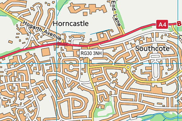 RG30 3NH map - OS VectorMap District (Ordnance Survey)