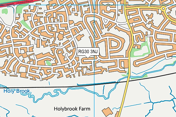 RG30 3NJ map - OS VectorMap District (Ordnance Survey)