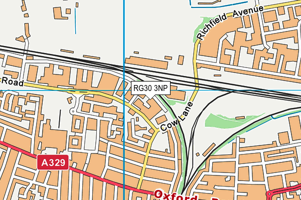 RG30 3NP map - OS VectorMap District (Ordnance Survey)