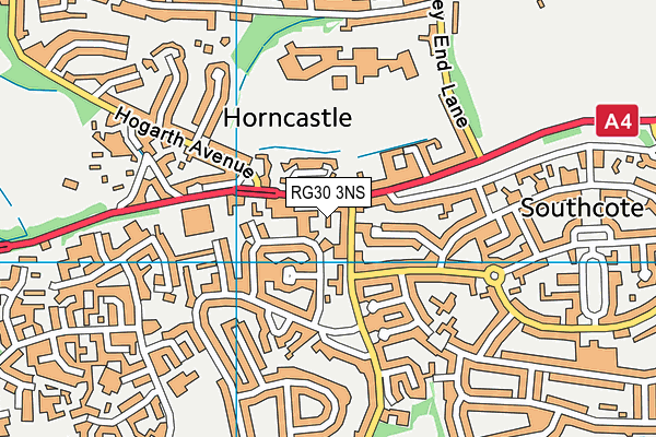 RG30 3NS map - OS VectorMap District (Ordnance Survey)