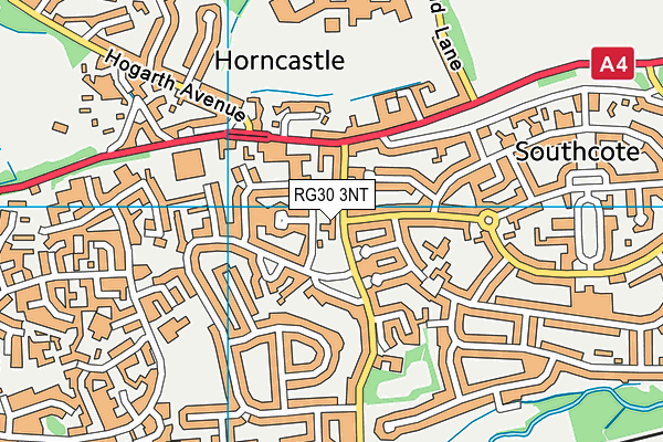 RG30 3NT map - OS VectorMap District (Ordnance Survey)