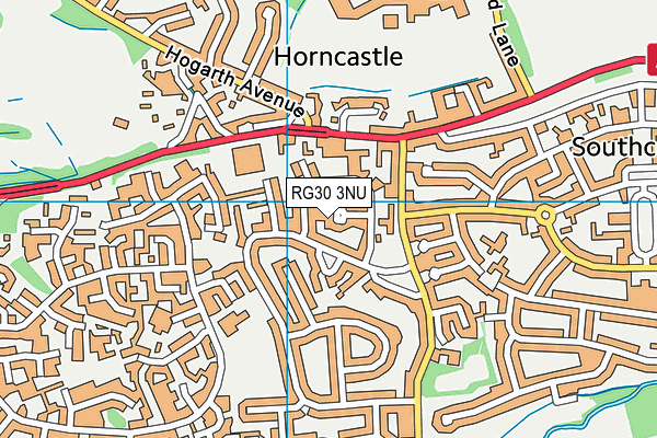 RG30 3NU map - OS VectorMap District (Ordnance Survey)