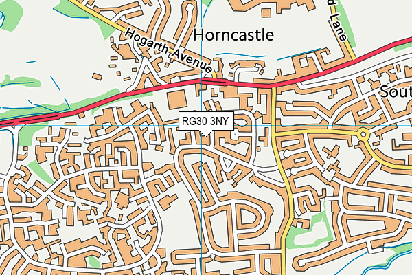 RG30 3NY map - OS VectorMap District (Ordnance Survey)