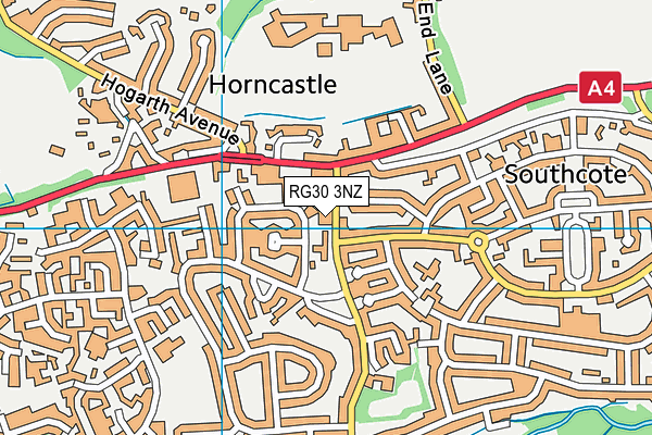 RG30 3NZ map - OS VectorMap District (Ordnance Survey)