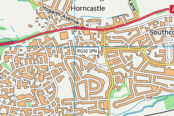 RG30 3PN map - OS VectorMap District (Ordnance Survey)