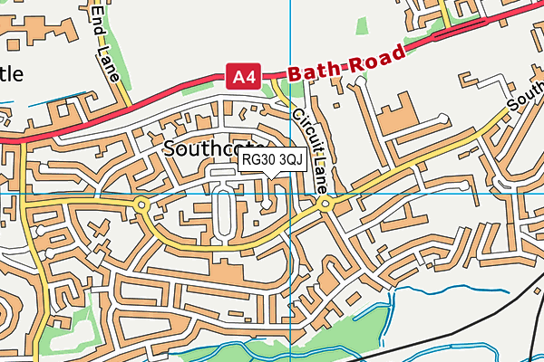 RG30 3QJ map - OS VectorMap District (Ordnance Survey)