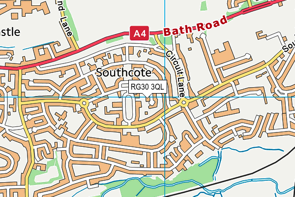 RG30 3QL map - OS VectorMap District (Ordnance Survey)