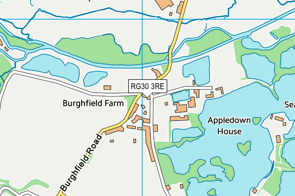 RG30 3RE map - OS VectorMap District (Ordnance Survey)