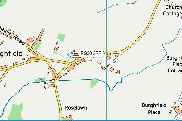 RG30 3RF map - OS VectorMap District (Ordnance Survey)