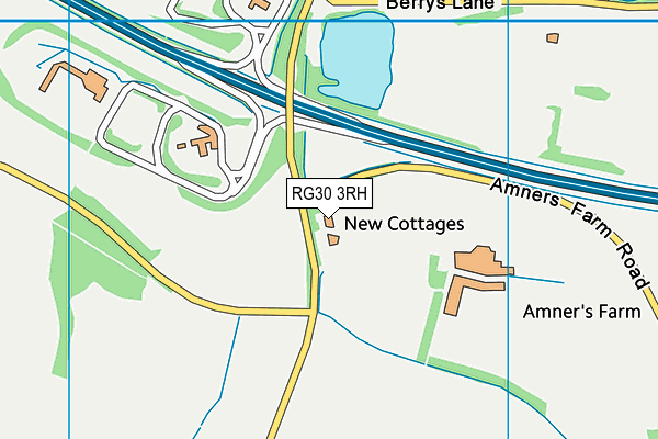 RG30 3RH map - OS VectorMap District (Ordnance Survey)