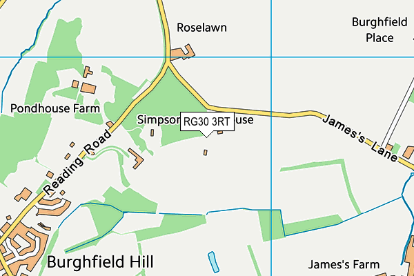 RG30 3RT map - OS VectorMap District (Ordnance Survey)