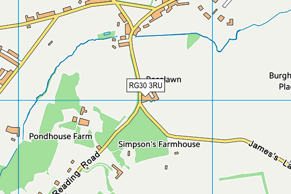 RG30 3RU map - OS VectorMap District (Ordnance Survey)