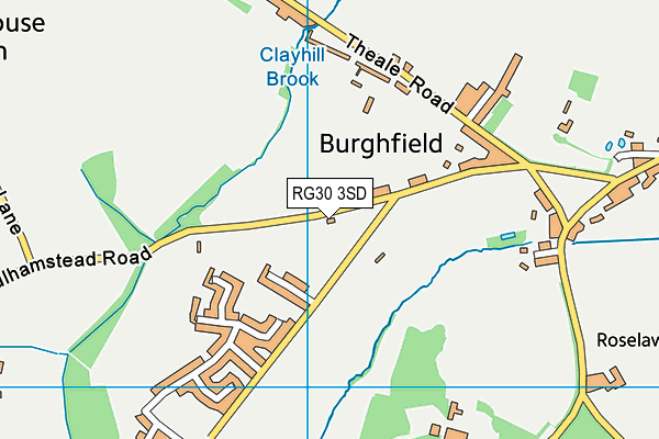 RG30 3SD map - OS VectorMap District (Ordnance Survey)