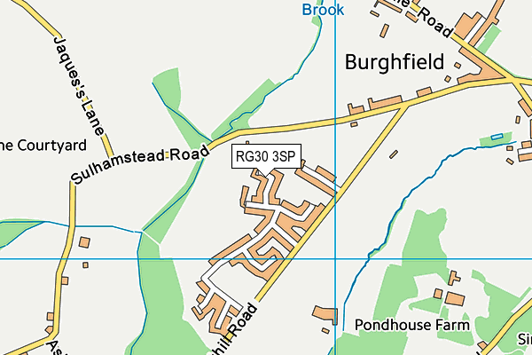 RG30 3SP map - OS VectorMap District (Ordnance Survey)