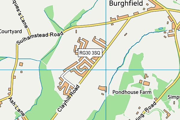 RG30 3SQ map - OS VectorMap District (Ordnance Survey)