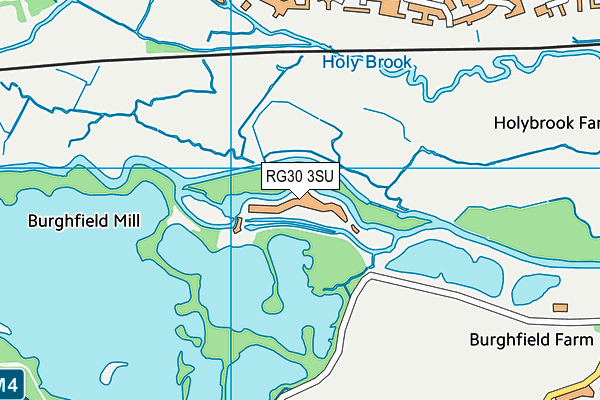 RG30 3SU map - OS VectorMap District (Ordnance Survey)