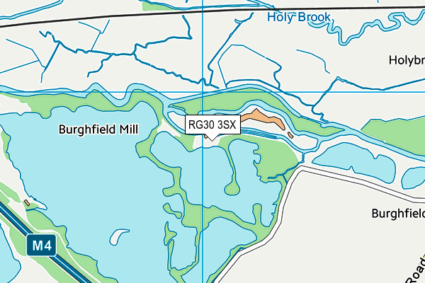 RG30 3SX map - OS VectorMap District (Ordnance Survey)