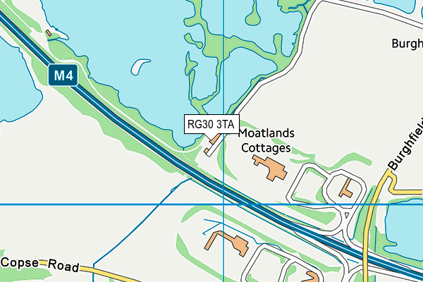 RG30 3TA map - OS VectorMap District (Ordnance Survey)