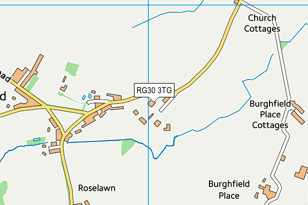 RG30 3TG map - OS VectorMap District (Ordnance Survey)