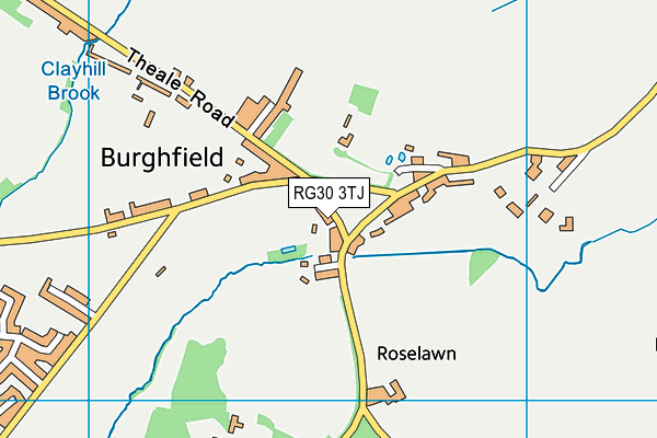 RG30 3TJ map - OS VectorMap District (Ordnance Survey)