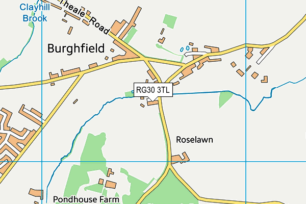 RG30 3TL map - OS VectorMap District (Ordnance Survey)