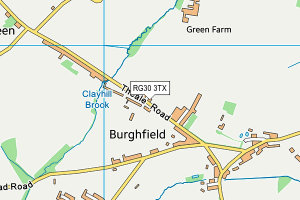 Burghfield St Mary's C.E. Primary School map (RG30 3TX) - OS VectorMap District (Ordnance Survey)