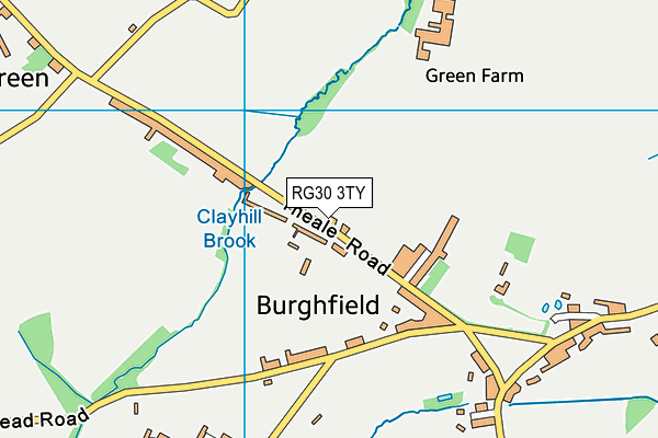 RG30 3TY map - OS VectorMap District (Ordnance Survey)