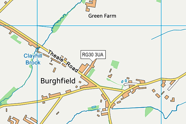 RG30 3UA map - OS VectorMap District (Ordnance Survey)