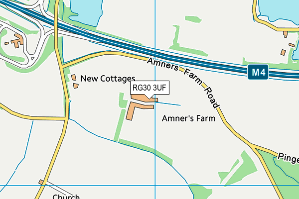 RG30 3UF map - OS VectorMap District (Ordnance Survey)