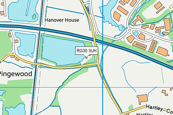 RG30 3UH map - OS VectorMap District (Ordnance Survey)