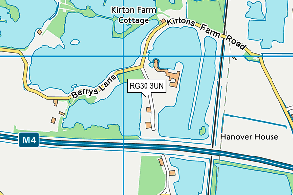 Le Club At Copthorne Hotel Reading (Closed) map (RG30 3UN) - OS VectorMap District (Ordnance Survey)