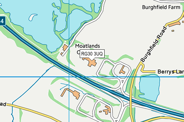 RG30 3UQ map - OS VectorMap District (Ordnance Survey)