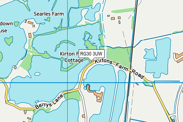 RG30 3UW map - OS VectorMap District (Ordnance Survey)