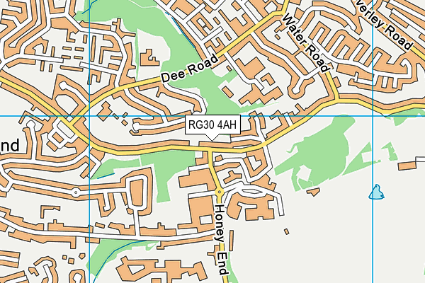 RG30 4AH map - OS VectorMap District (Ordnance Survey)