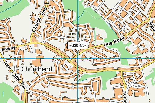 RG30 4AR map - OS VectorMap District (Ordnance Survey)