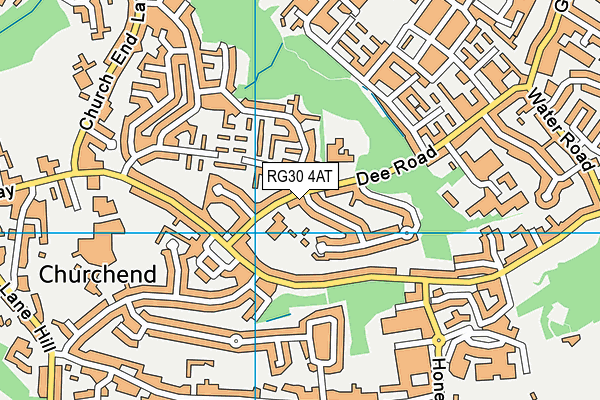 RG30 4AT map - OS VectorMap District (Ordnance Survey)