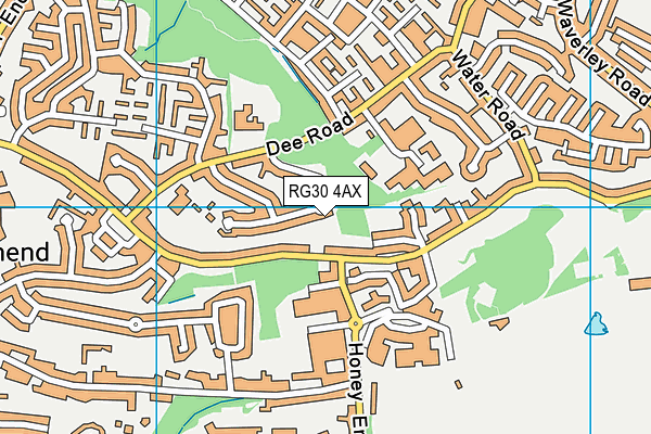 RG30 4AX map - OS VectorMap District (Ordnance Survey)