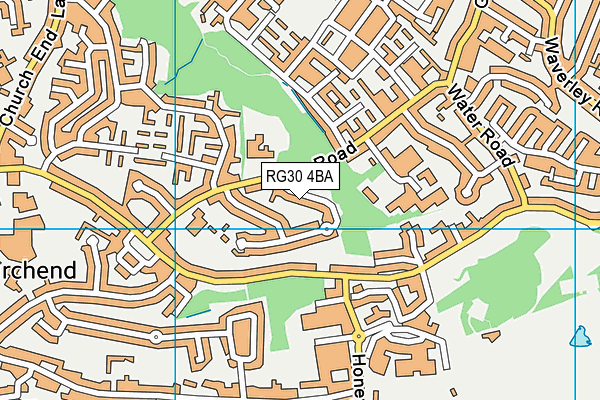 RG30 4BA map - OS VectorMap District (Ordnance Survey)