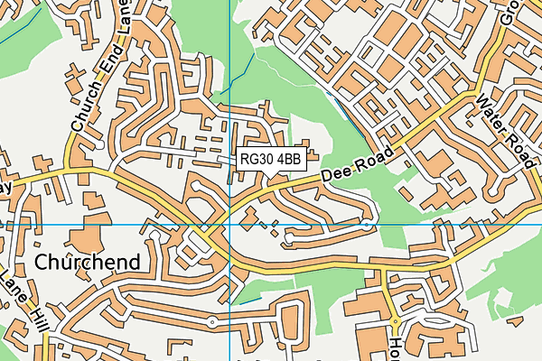 RG30 4BB map - OS VectorMap District (Ordnance Survey)