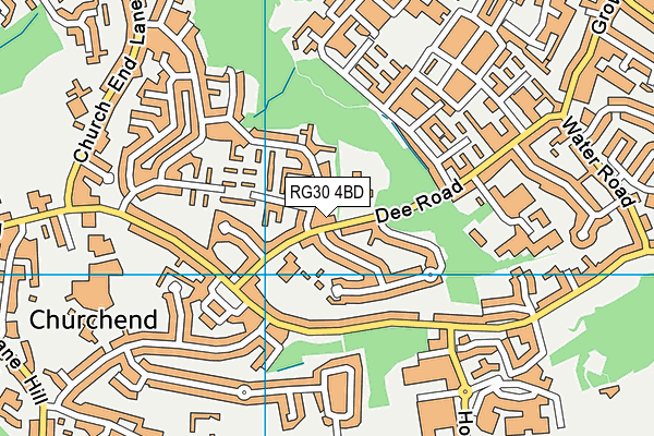RG30 4BD map - OS VectorMap District (Ordnance Survey)
