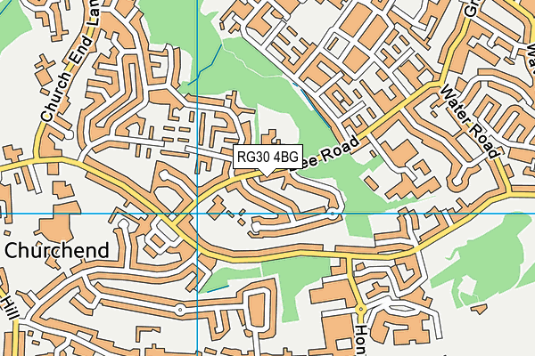RG30 4BG map - OS VectorMap District (Ordnance Survey)