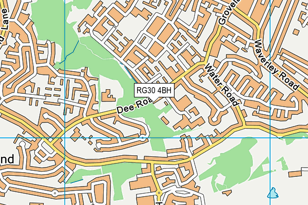 RG30 4BH map - OS VectorMap District (Ordnance Survey)