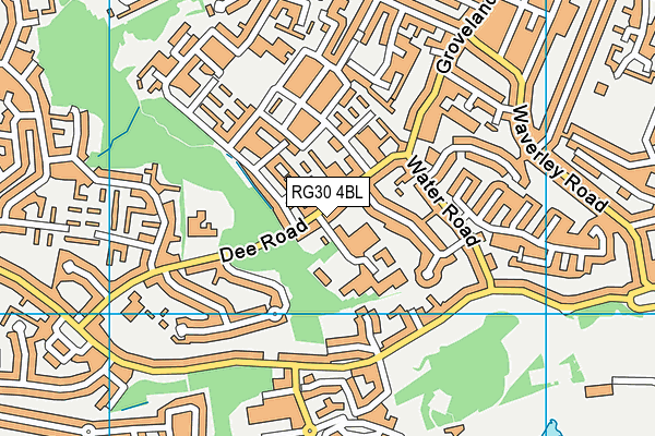RG30 4BL map - OS VectorMap District (Ordnance Survey)
