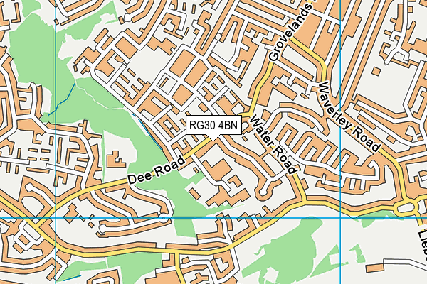 RG30 4BN map - OS VectorMap District (Ordnance Survey)
