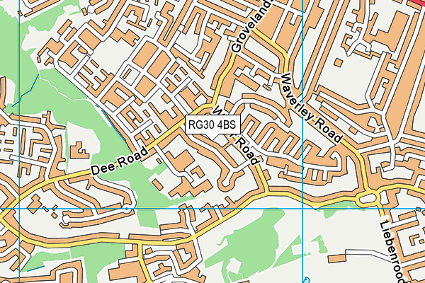 RG30 4BS map - OS VectorMap District (Ordnance Survey)